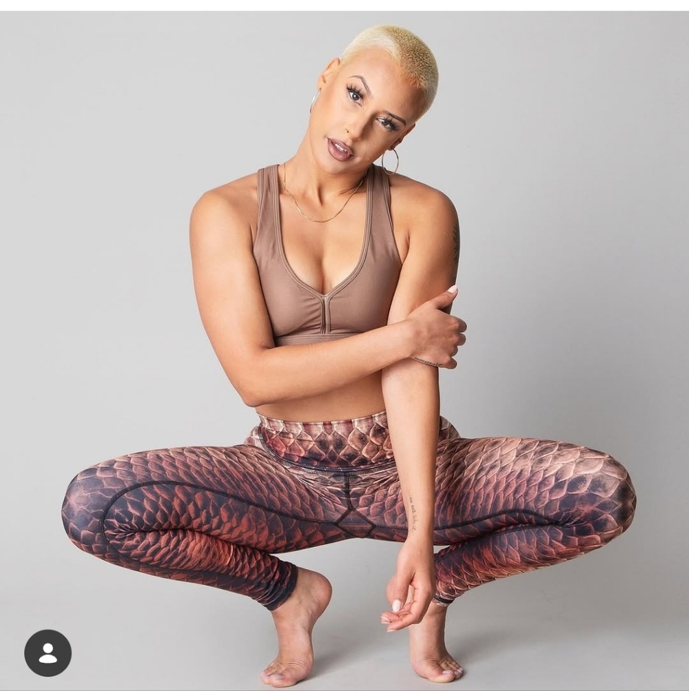 🤎🐉Niyama Sol Cinnamon Dragon 🐉 barefoot leggings XS BNWT - Picture 6 of 6